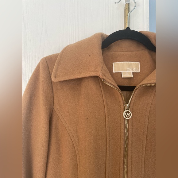 Michael Kors Camel Colored Wool Coat - Picture 2 of 7